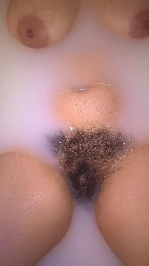 Hairy Wife In Milk Bath