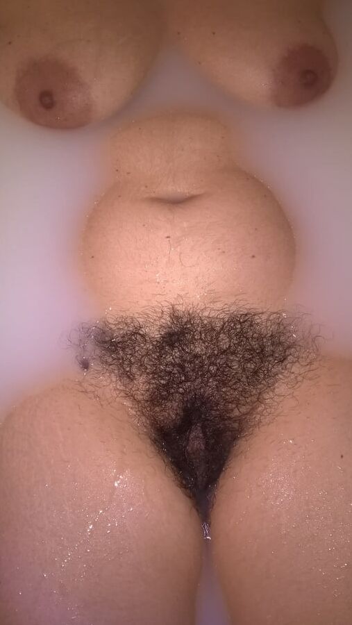 Hairy Wife In Milk Bath