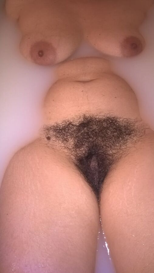 Hairy Wife In Milk Bath