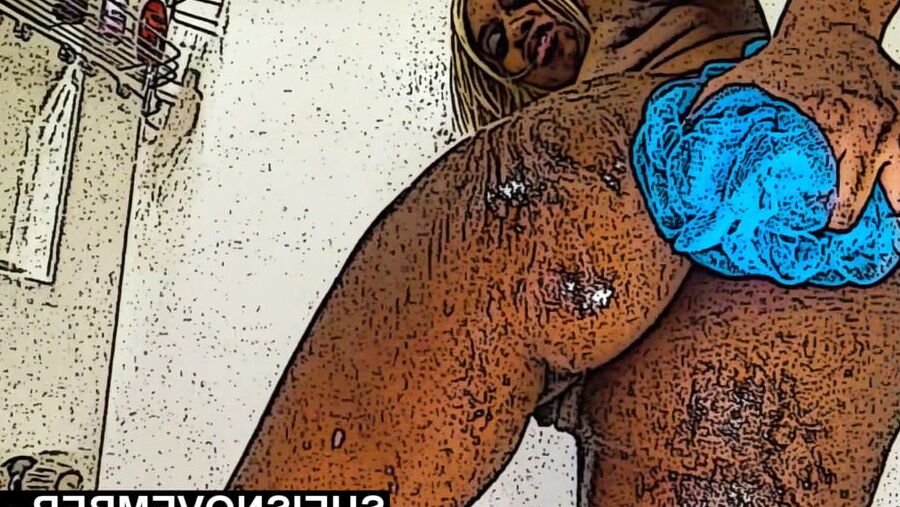 Real Life Hentai Cartoon Anime Shy Ebony Ass & Tits In Tub