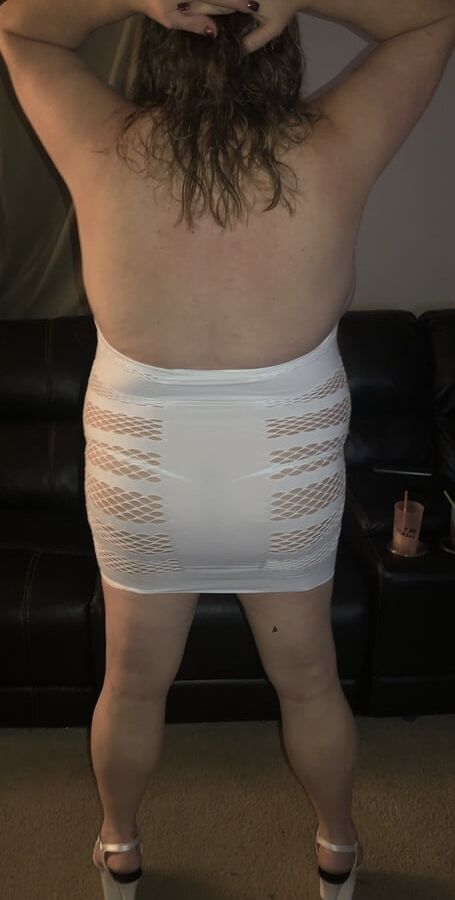 Wife tits out dress