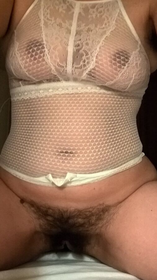 Hairy JoyTwoSex Selfies In Bodysuit