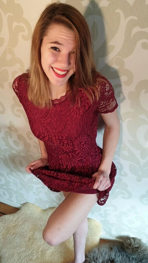 Cute teen girl having fun
