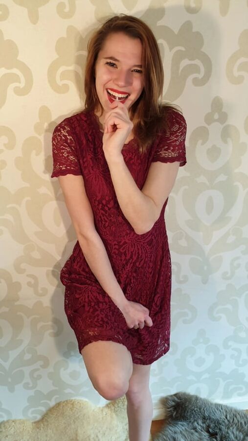 Cute teen girl having fun