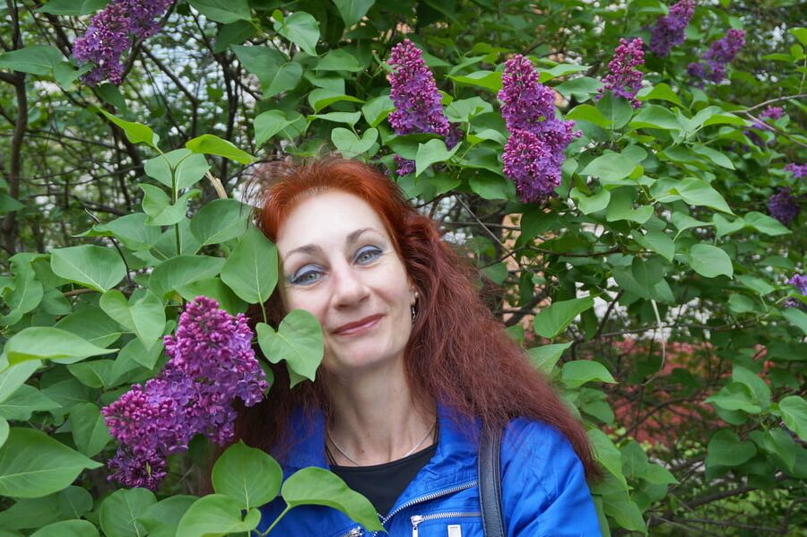 In the purple lilac