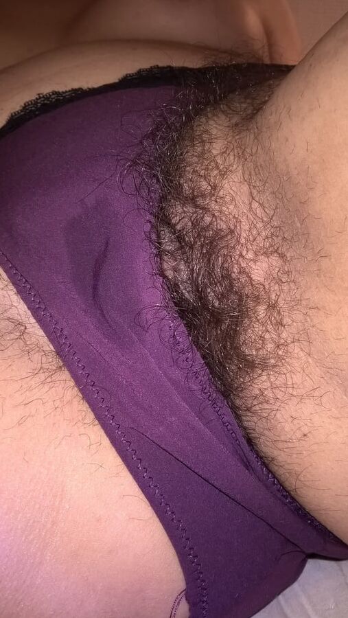 Hairy Wet Wife In Purple Panties