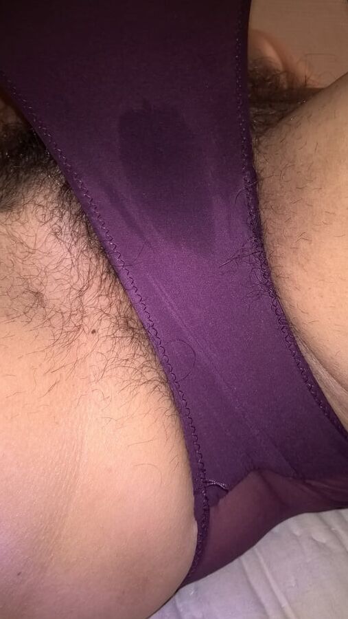 Hairy Wet Wife In Purple Panties