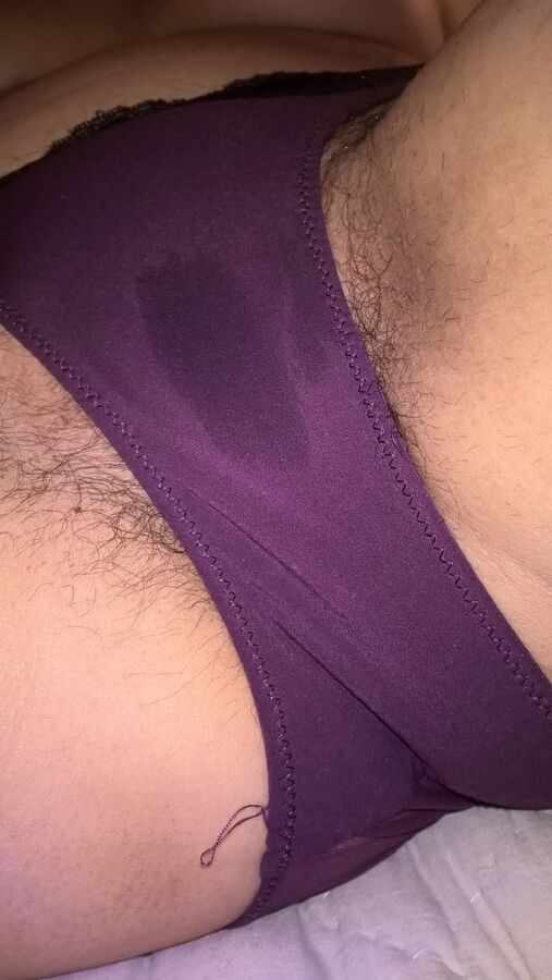 Hairy Wet Wife In Purple Panties