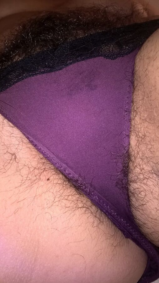 Hairy Wet Wife In Purple Panties