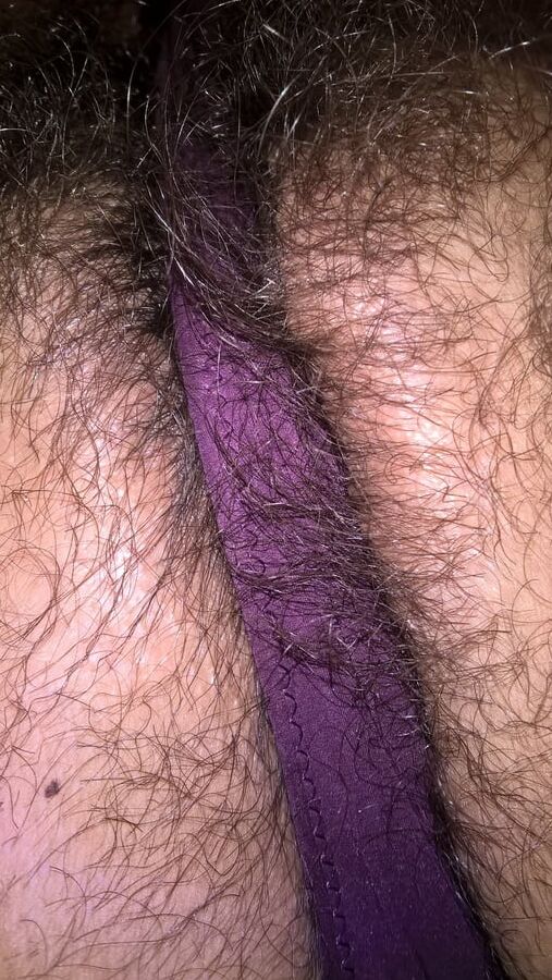 Hairy Wet Wife In Purple Panties