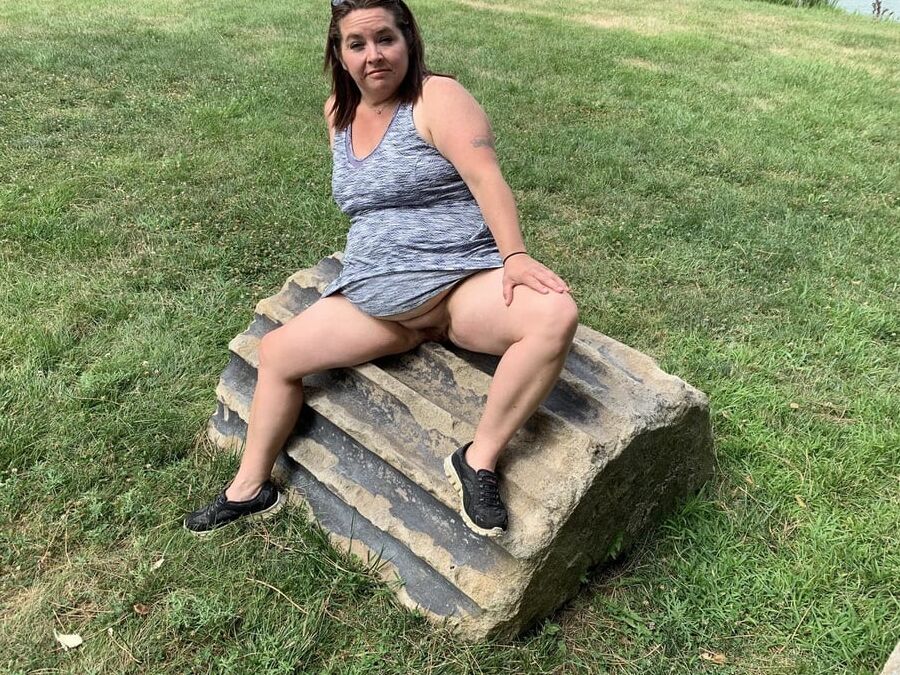 Sexy BBW Outdoors at the Park