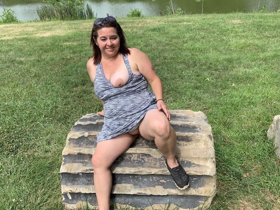 Sexy BBW Outdoors at the Park