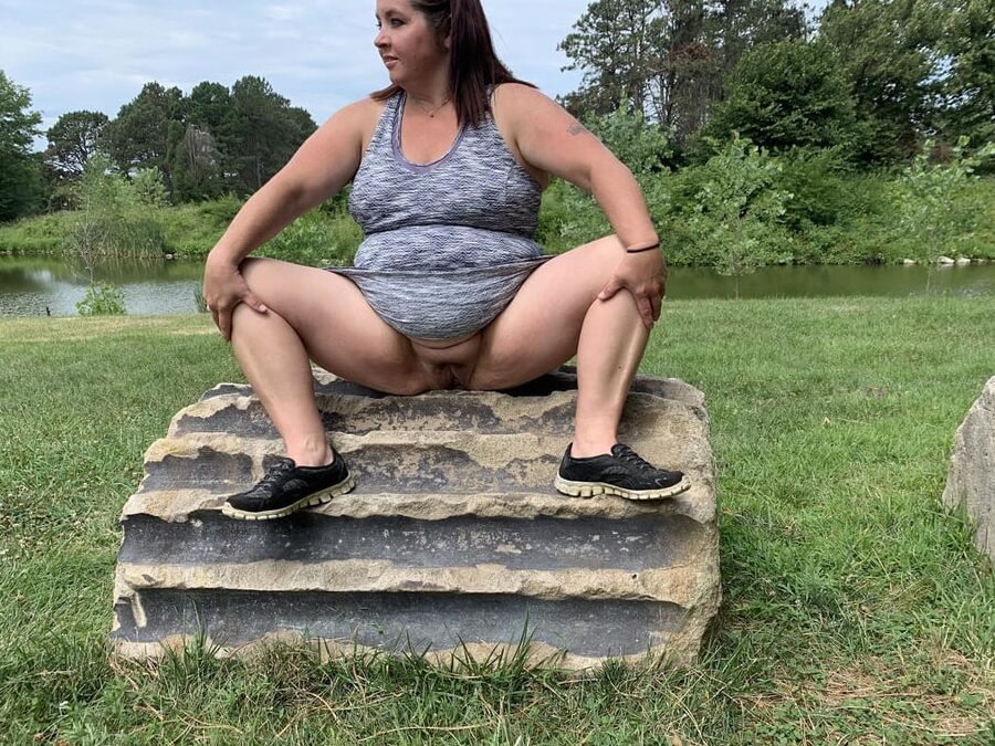 Sexy BBW Outdoors at the Park