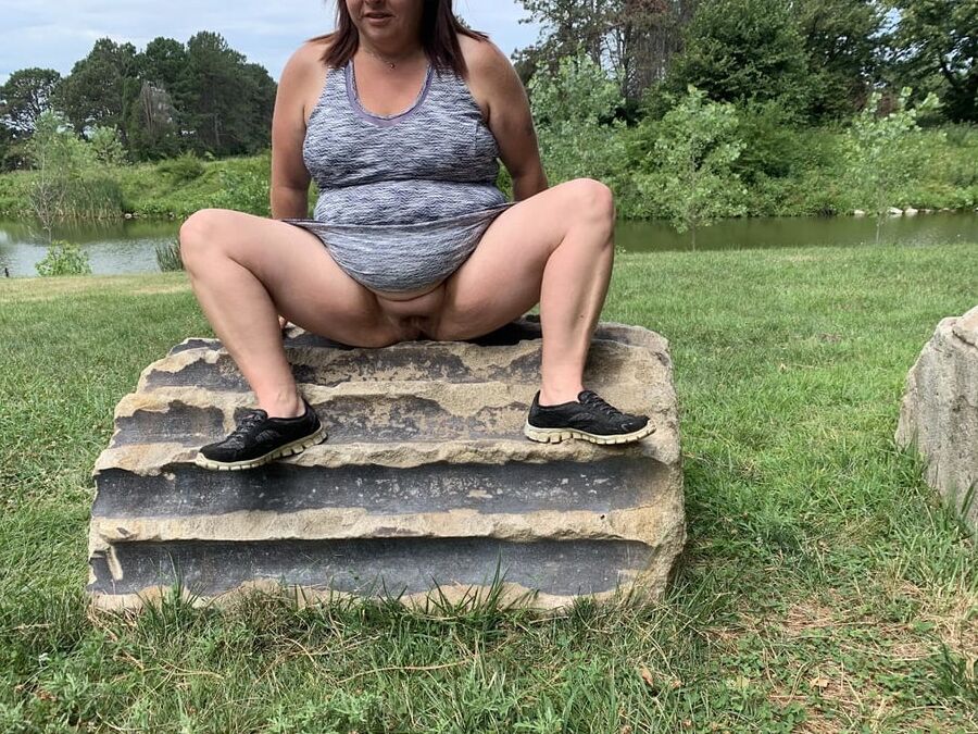 Sexy BBW Outdoors at the Park