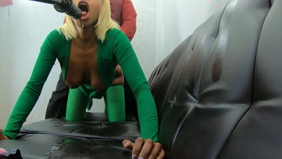 Punished For Stealing Step Dad Money BDSM Ebony Throat