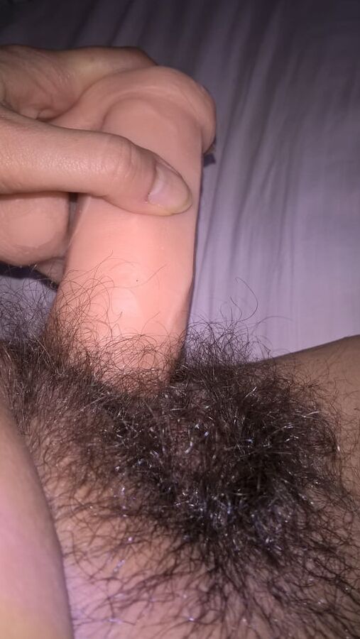 Hairy Mature Wife JoyTwoSex Selfies Big Dildo