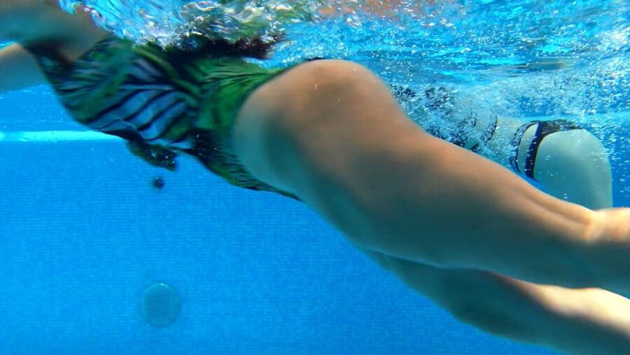 Sheril and Diana Rius Underwater Swimming Pool Erotics
