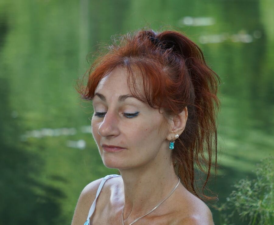 On green-pond background