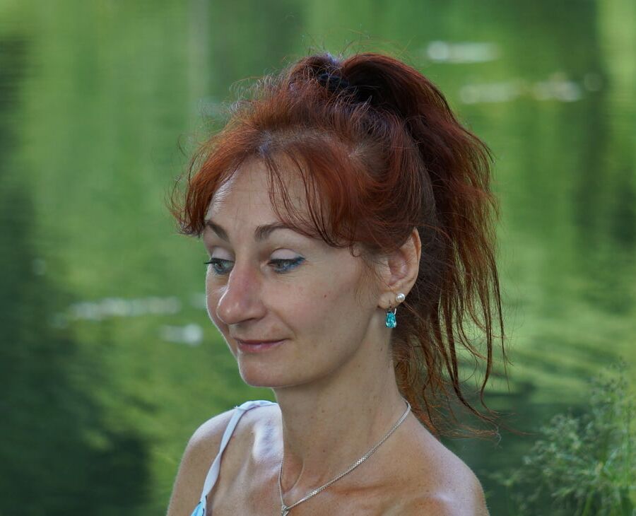 On green-pond background