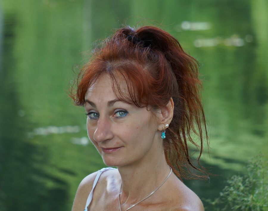 On green-pond background