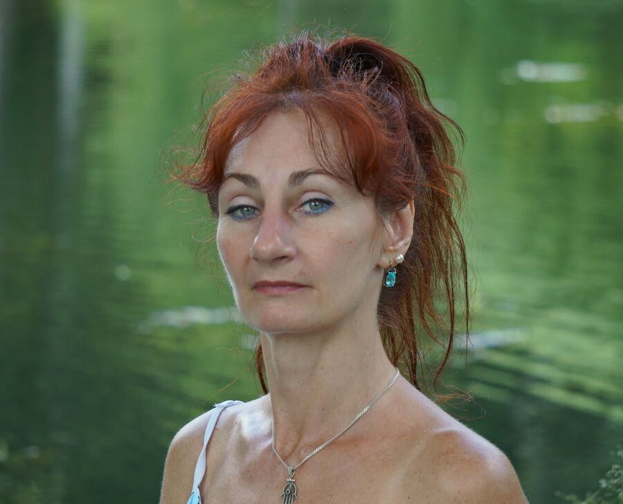 On green-pond background