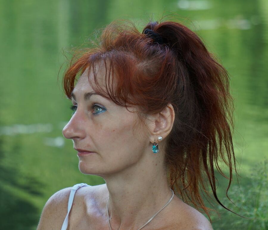 On green-pond background
