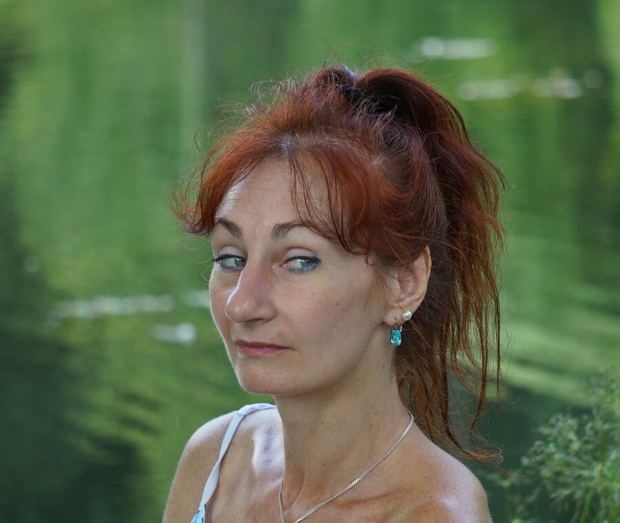 On green-pond background