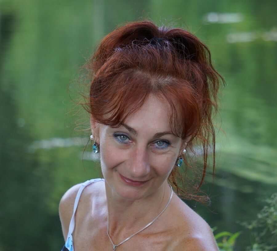 On green-pond background