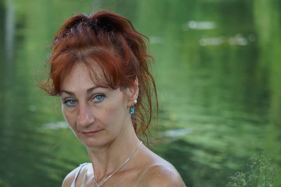 On green-pond background