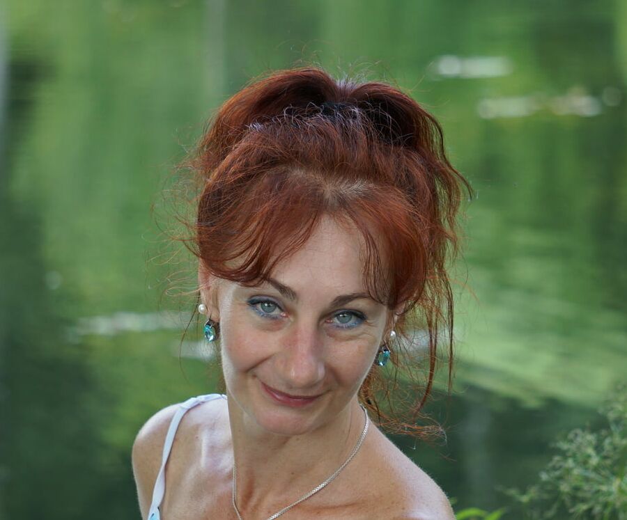 On green-pond background