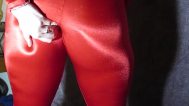 PAWG WIfe in Shiny Spandex Catsuit Bodysuit Unitard