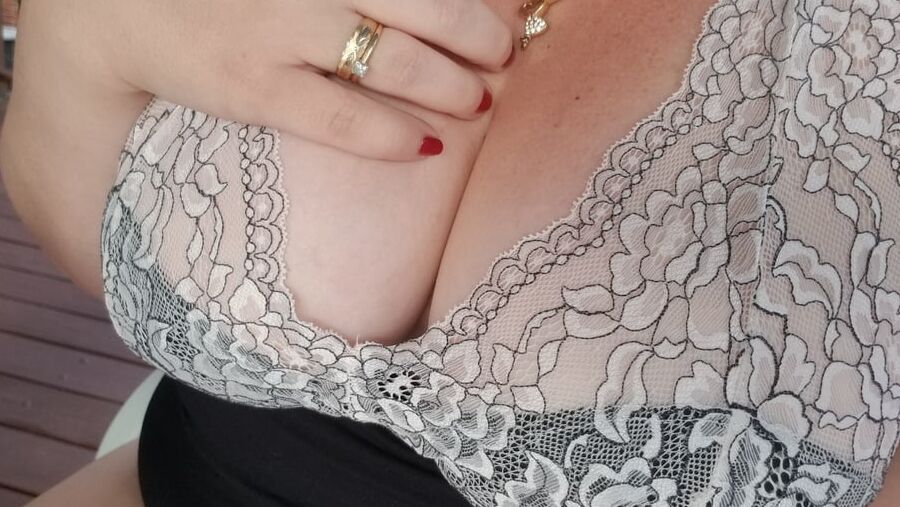 Mommy's morning coffee on the deck housewife milf tease