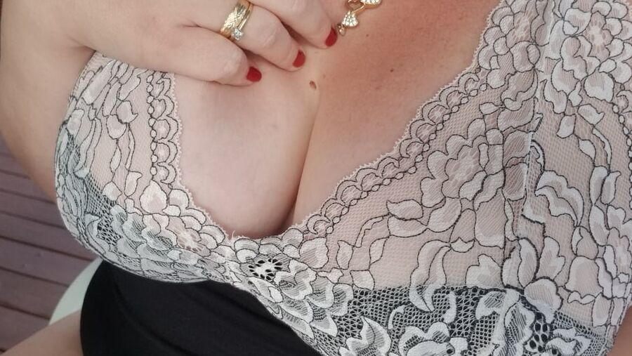 Mommy's morning coffee on the deck housewife milf tease