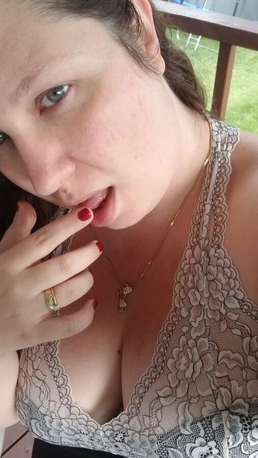 Mommy's morning coffee on the deck housewife milf tease