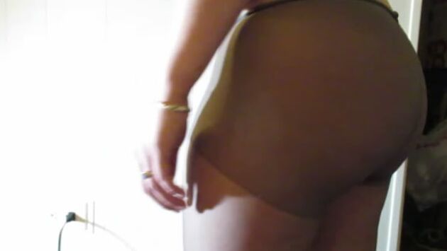 Hot WIfe Hairy Pussy in Pantyhose BBW Show Off