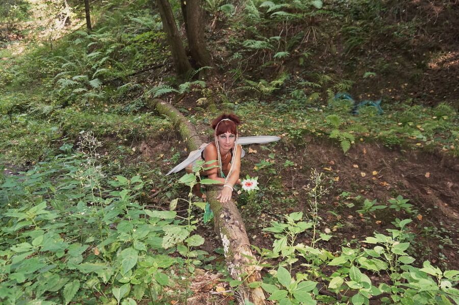 Elf on the log
