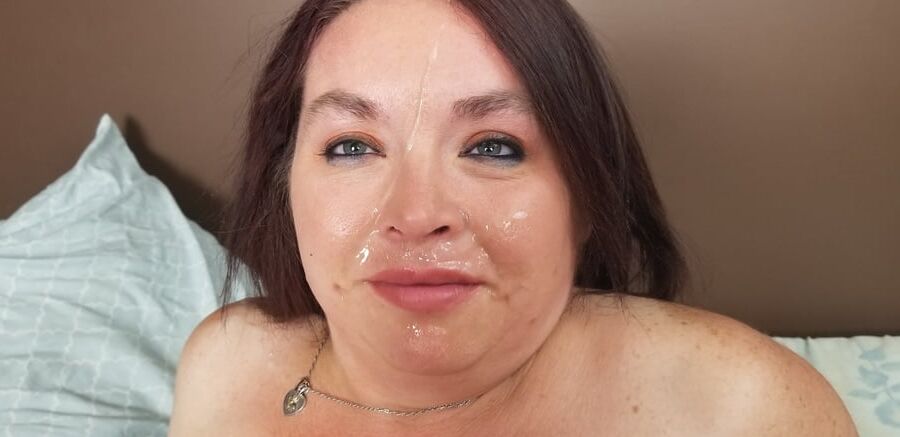 Sexy BBW Black Stockings and a Black Dildo
