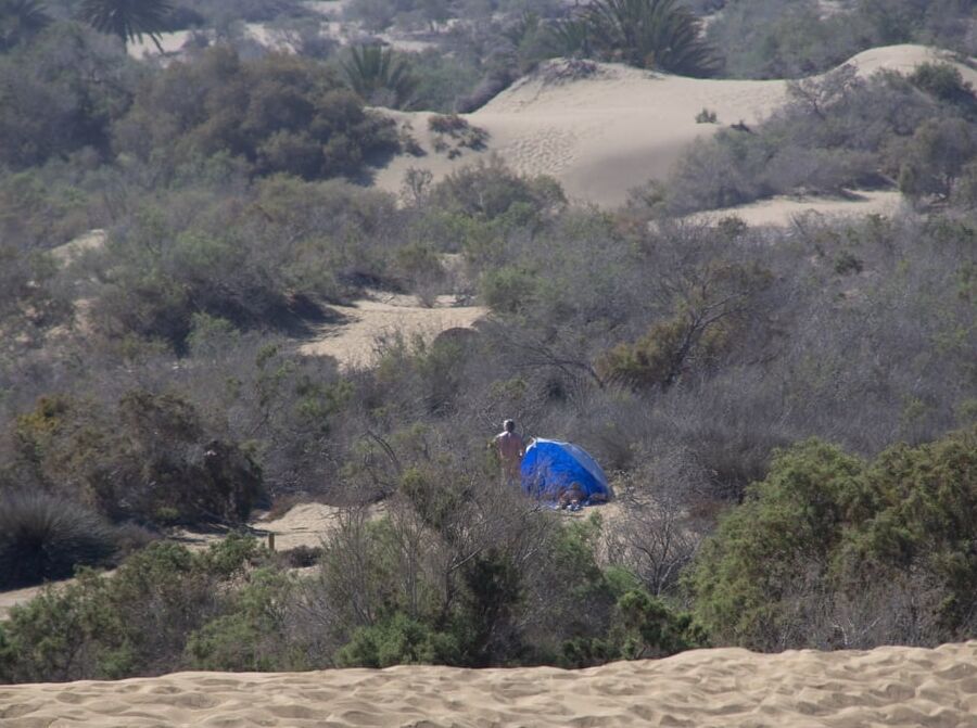 David, Lola & a New Friend - First Time in Maspalomas