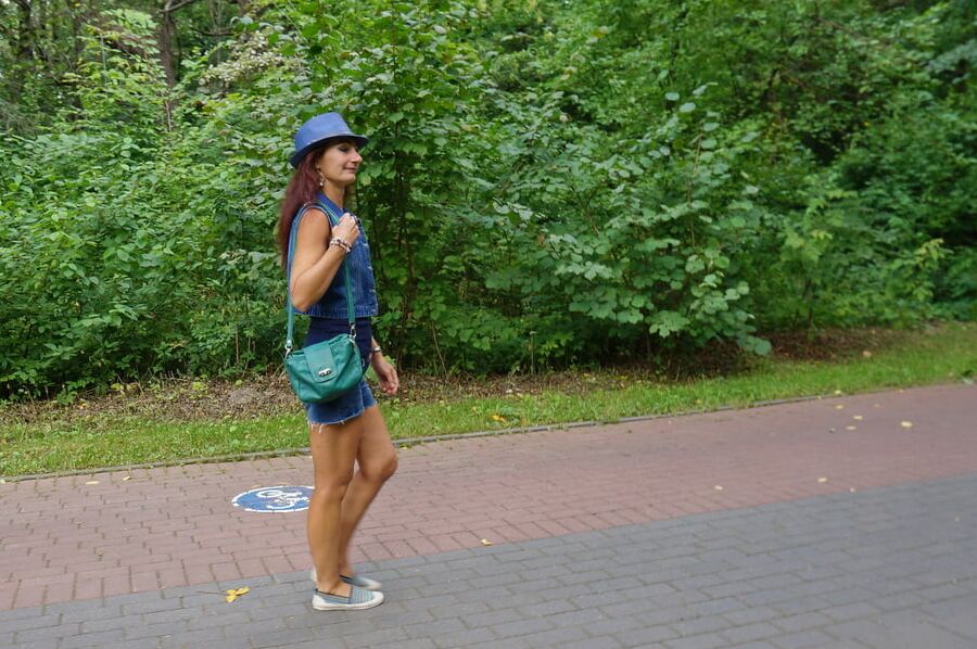 Walking by Ostankino-park, Moscow, Russia