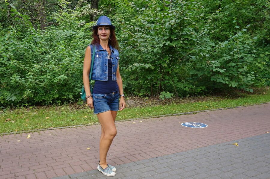 Walking by Ostankino-park, Moscow, Russia