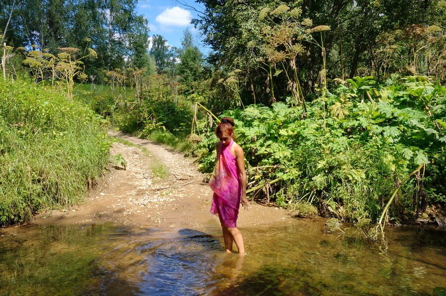 On Ford from Scherbikha river