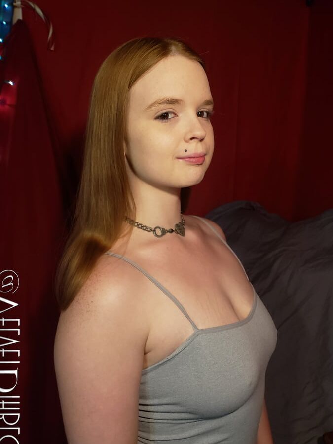Little Grey Camisole. Big White Bottom.