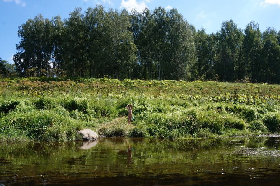 On the Stone in Volga-river