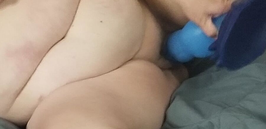 Sexy BBW Dragon Dildo and See Thru Shirt