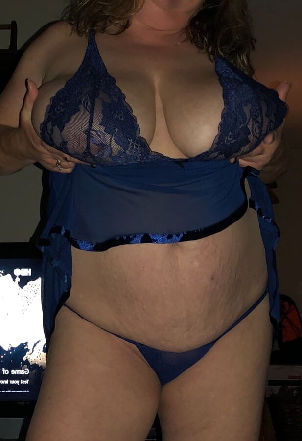 Blue babydoll