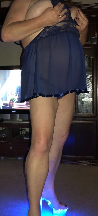 Blue babydoll