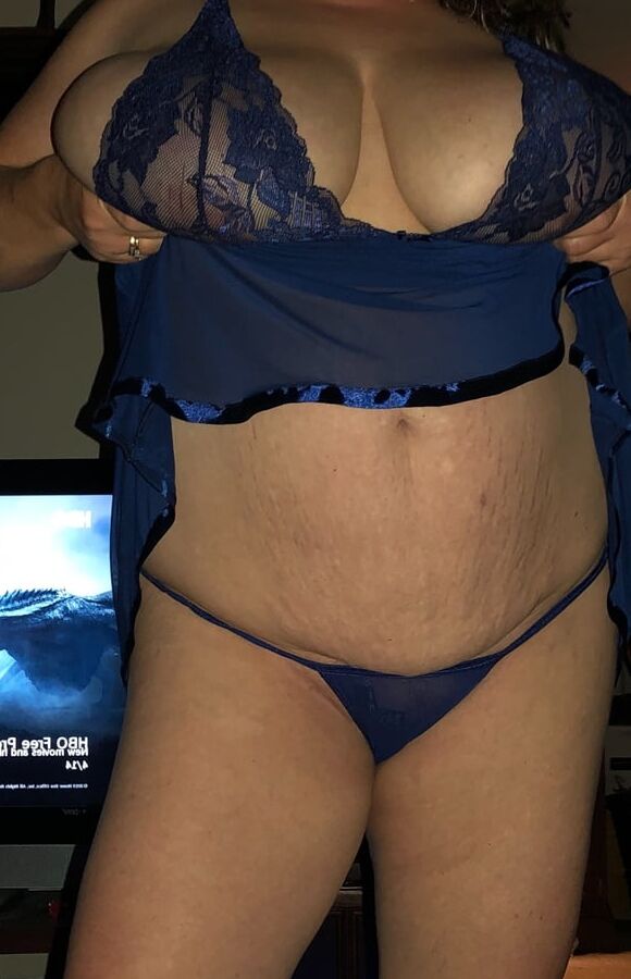 Blue babydoll