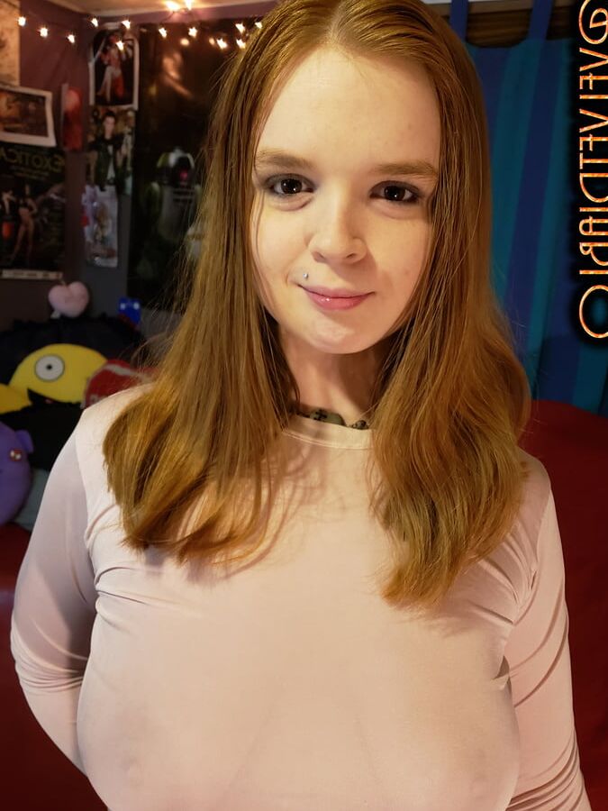 Redhead PAWG in See Through Shirt