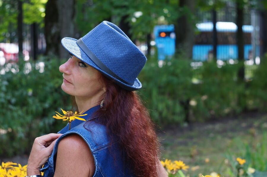 With Orange Flowers