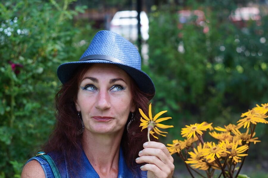 With Orange Flowers